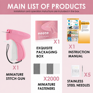 Stitch Gun for Clothes – Handheld Clothing Repair Tool with 2000 Fasteners