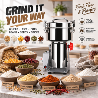 700g Electric Grain Grinder – High-Speed Herb & Cereal Mill