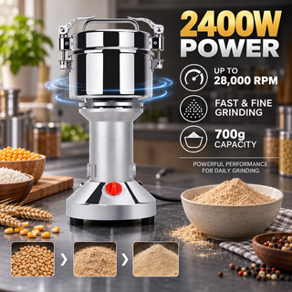 Herb Grain Grinder 700g Electric Mill Cereal Machine-High Speed/Durable Life