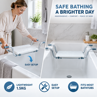 Lightweight Suspended Bath Seat Bathroom Washing Mobility Aid Bath Chair