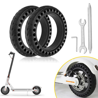 2Pcs 8 inch Solid Scooter Tires w/3 Tools Xiaomi m365 gotrax gxl/XR