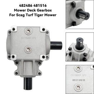 Mower Deck Gearbox Assembly 482486 481516 for Scag Turf Tiger Mower