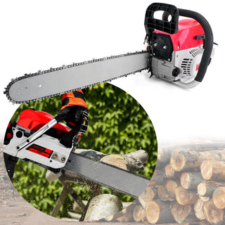 22" Gasoline Chainsaw – 52 Cc, 2 KW- Sawing Cutting Pruning and Trimming Wood