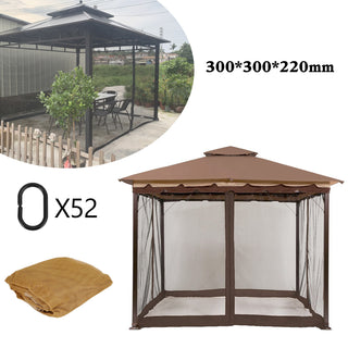 Outdoor Tent Anti-Mosquito Net Four-Corner Garden Courtyard Gazebo Net Cloth