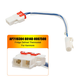 Fridge Defrost Thermostat for Kenmore, AP7116304, PS12199075, 60148-0007500