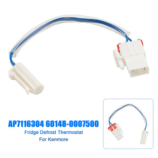 Fridge Defrost Thermostat for Kenmore, AP7116304, PS12199075, 60148-0007500