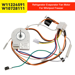 W11224591 W10728111 Refrigerator Evaporator Fan Motor for Whirlpool Freezer