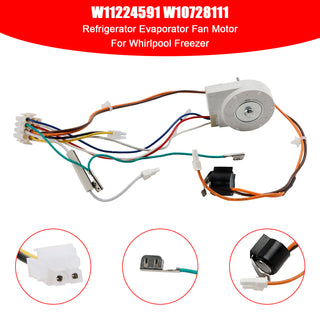 W11224591 W10728111 Refrigerator Evaporator Fan Motor for Whirlpool Freezer