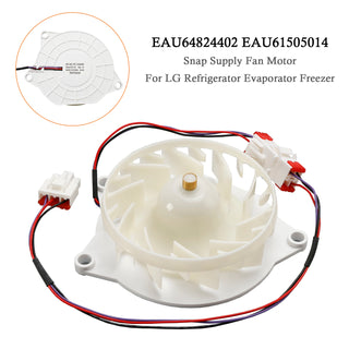 EAU64824402 Snap Supply Fan Motor for LG Refrigerator Evaporator Freezer