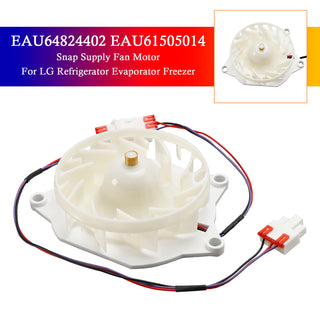 EAU64824402 Snap Supply Fan Motor for LG Refrigerator Evaporator Freezer