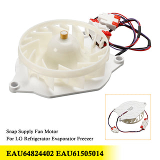 EAU64824402 Snap Supply Fan Motor for LG Refrigerator Evaporator Freezer