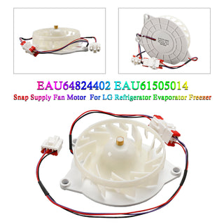 EAU64824402 Snap Supply Fan Motor for LG Refrigerator Evaporator Freezer