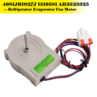 4681JB1027J Refrigerator Evaporator Fan Motor for LG 1519581 AH3523325