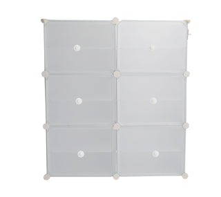 24 Pair Stackable Shoe Storage Cabinet Drawer Box Plastic Frame