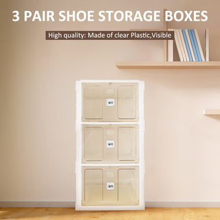 2-9 Pair No-Installation Shoe Storage Cabinet Drawer Box Plastic Frame Shoe Box
