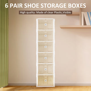 2-9 Pair No-Installation Shoe Storage Cabinet Drawer Box Plastic Frame Shoe Box