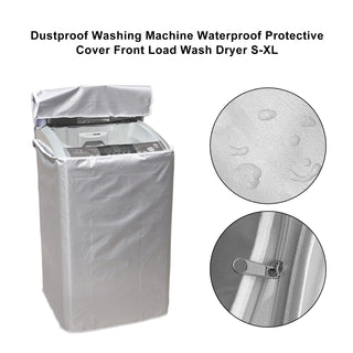 Dustproof Washing Machine Waterproof Protective Cover Front Load Wash Dryer S-XL