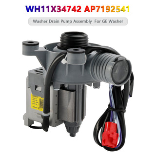 WH11X34742 AP7192541 Washer Drain Pump Assembly for GE Washing Machine