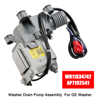 WH11X34742 AP7192541 Washer Drain Pump Assembly for GE Washing Machine