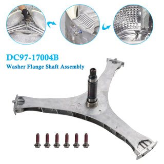 Assembly Flange Shaft for Samsung Washer Spider Arm DC97-17004B 6 Screws