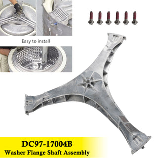 Assembly Flange Shaft for Samsung Washer Spider Arm DC97-17004B 6 Screws