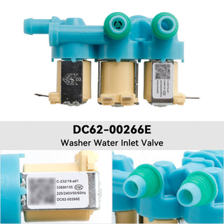 DC62-00266E Washer Water Inlet Valve for Samsung Washer DC62-00311G DC62-00311C