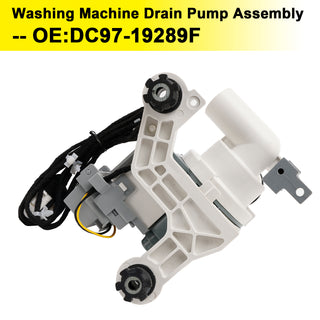 DC97-19289F Washing Machine Drain Pump Assembly for Samsung Washer DC97-19289B