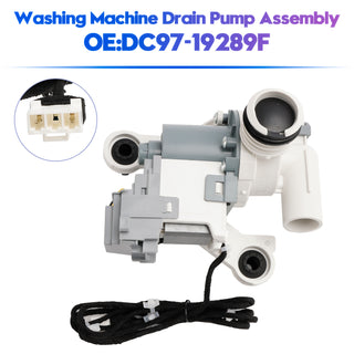 DC97-19289F Washing Machine Drain Pump Assembly for Samsung Washer DC97-19289B