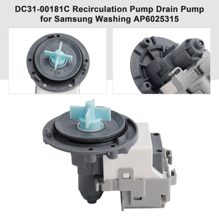 DC31-00181C Recirculation Pump Drain Pump for Samsung Washing AP6025315