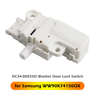 DC34-00025D Washer Door Lock Switch for Samsung WW90K74150OX WW90K74150SC