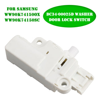 DC34-00025D Washer Door Lock Switch for Samsung WW90K74150OX WW90K74150SC