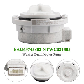 EAU63743803 NTWC021S03 Washer Drain Motor Pump for LG Washing Machine