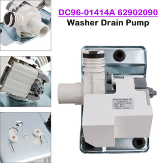 DC96-01414A 62902090 Washer Drain Pump Water Motor Assembly for Samsung Kenmore