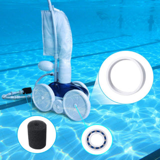 Tire Sweep Tail Scrubber Ball Bearing Wheel Kit For Polaris Pool Cleaner 180 380