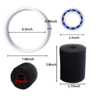 Tire Sweep Tail Scrubber Ball Bearing Wheel Kit For Polaris Pool Cleaner 180 380