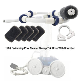 Swimming Pool Cleaner Sweep Tail Hose With Scrubber For Polaris 180 280 380 480