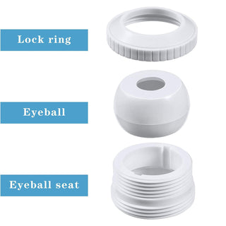 3Pcs Swimming Pool Return Jet Directional Flow Inlet Spa Maintenance