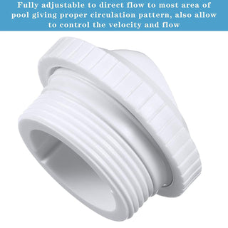 3Pcs Swimming Pool Return Jet Directional Flow Inlet Spa Maintenance