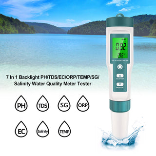 7-In-1 Water Quality Tester Digital Water Quality Meter Multi-Parameter Water Tester