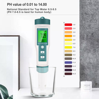 7-In-1 Water Quality Tester Digital Water Quality Meter Multi-Parameter Water Tester