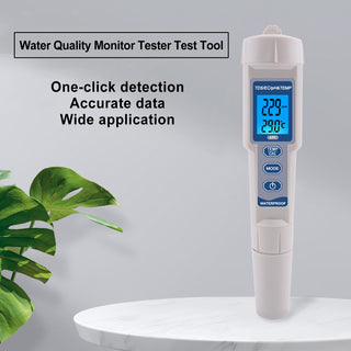 4In1 PH/TDS/EC/Temperature Meter Digital Water Quality Monitor Tester Test Tool