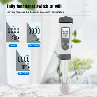 4In1 EC/S.G/TEMP/Salinity Meter Digital Water Quality Monitor Tester Test Tool