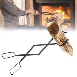 26 Inch Firewood Tongs Firewood Handling Tool Camping Fireplace