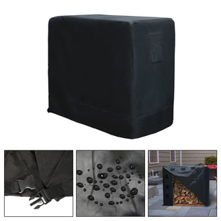 48*24*42 In. Outdoor Firewood Log Storage Rack Cover Waterproof Snow Protect