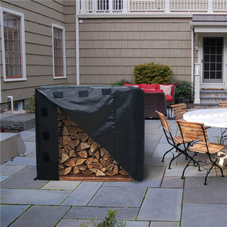 48*24*42 In. Outdoor Firewood Log Storage Rack Cover Waterproof Snow Protect