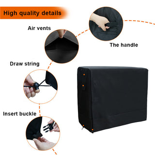 48*24*42 In. Outdoor Firewood Log Storage Rack Cover Waterproof Snow Protect
