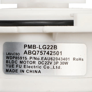 EAU62043403 Dishwasher Drain Pump for L-G Ken-more Dishwasher/Dryer EAU60710801
