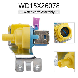 WD15X26078 Water Valve Assembly for GE Dishwasher Replaces AP6986683
