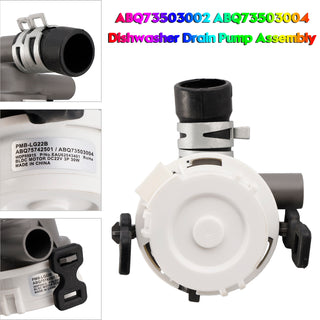 ABQ73503002 ABQ73503004 Dishwasher Drain Pump Assembly for LG Dishwasher