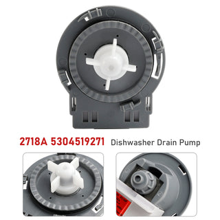 2718A 5304519271 Dishwasher Drain Pump Assembly for Frigidaire Kenmore